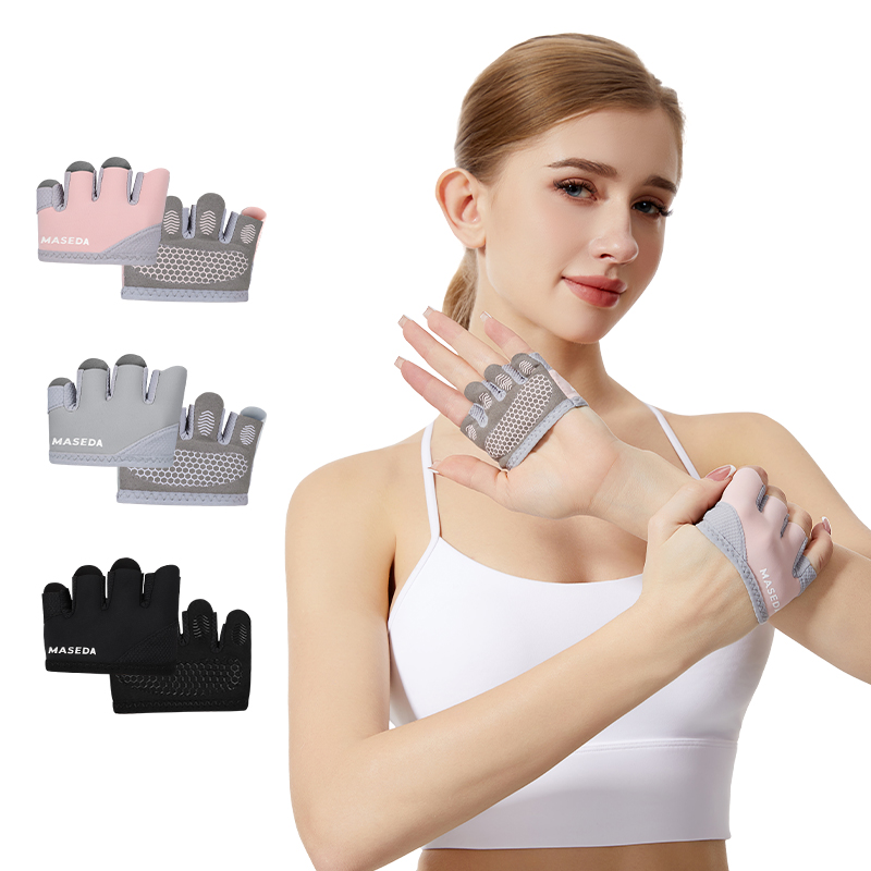 Pilates Yoga Fitness - Пара фитнес-перчаток без пальцев: спортивные перчатки
