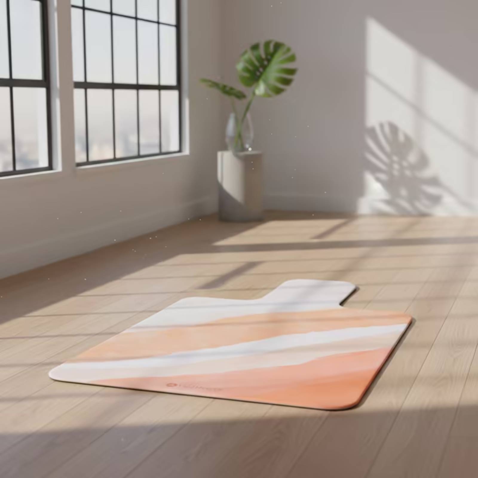 Pilates & Yoga With Harna - Коврик для фитнеса из замши, нескользящий,