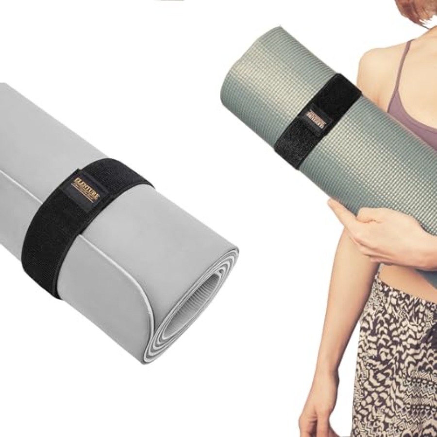 Pilates Yoga Mat Workout - Регулируемый прочный ремень для коврика для