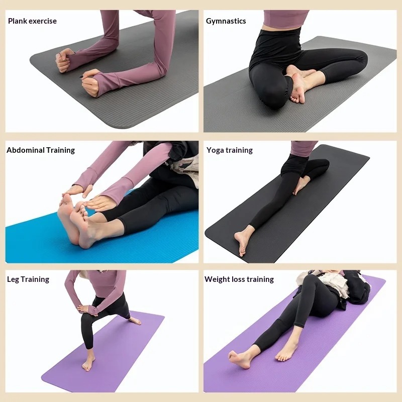 Утолщенный нескользящий коврик – обзор и цена Mat Pilates Yoga