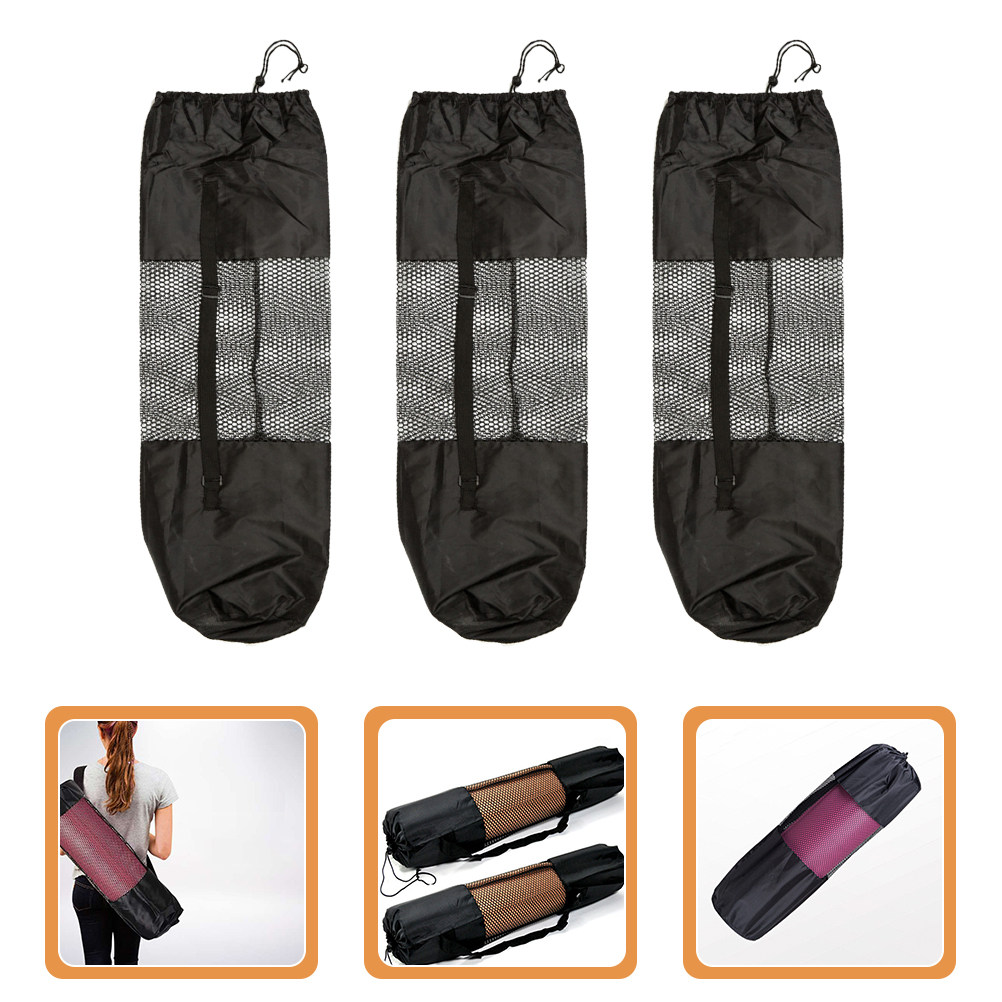 Набор из 3 сетчатых сумок для  – обзор и цена Yoga Mat Bag Carrier