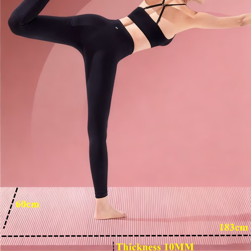 Нескользящий тренировочный ков – обзор и цена Pilates Yoga Mat Workout
