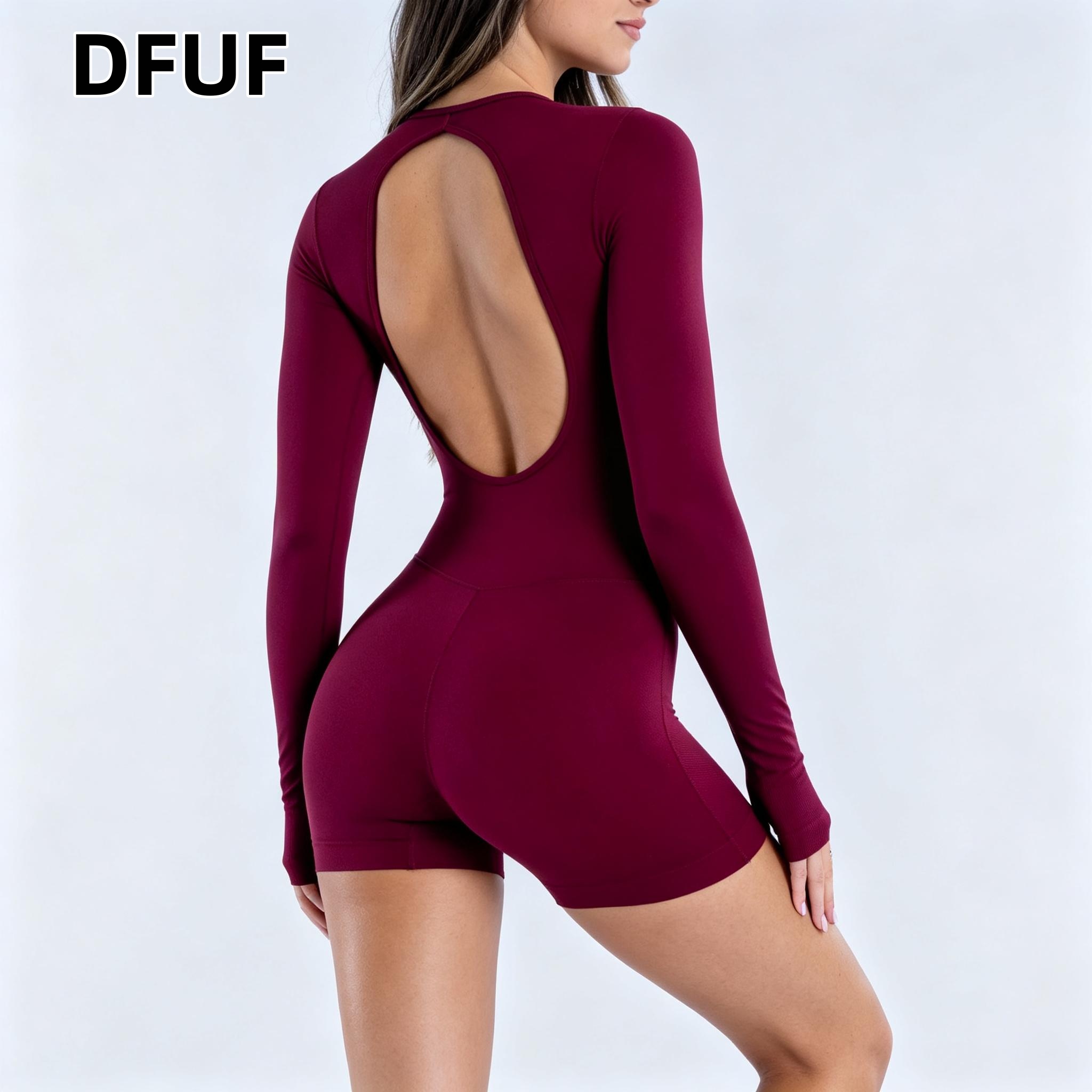 Женский комбинезон DFUF с выре – обзор и цена Pilates Yoga Fit